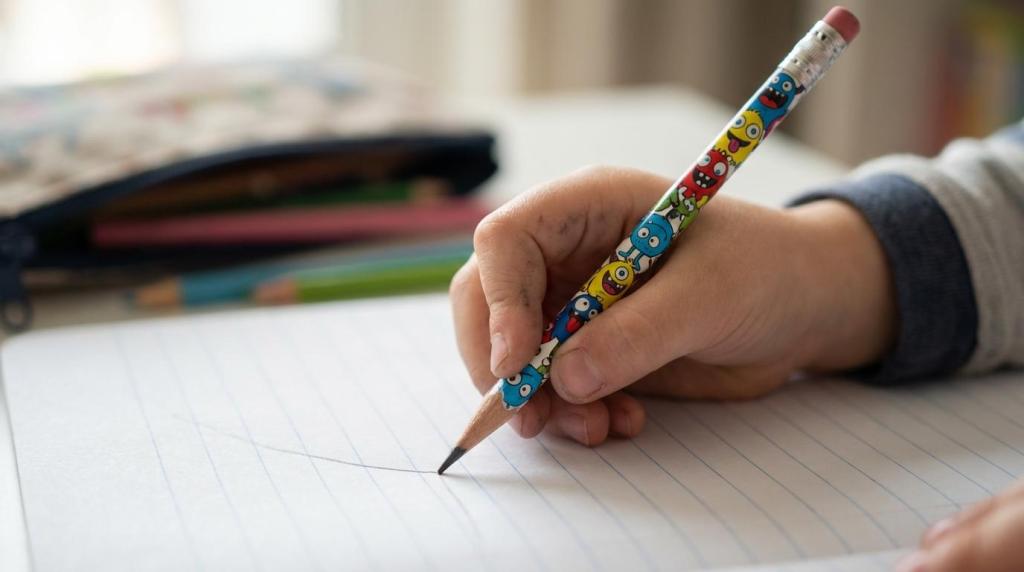 Skoleartikler der holder: Penalhus, blyanter og notesbøger testet af børn