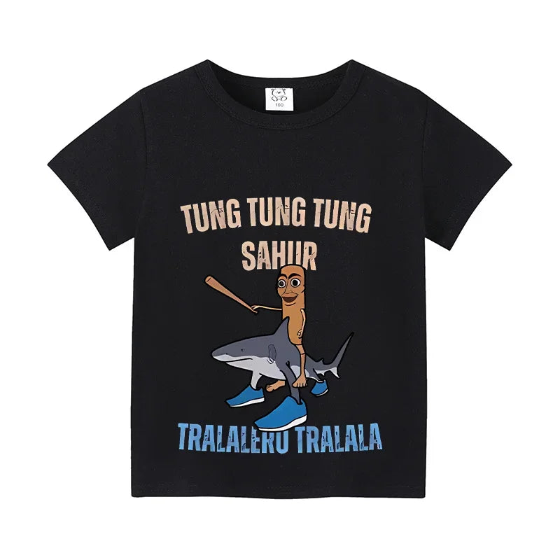 Brainrot T-shirt Børn – Alle de Sjove Karakterer