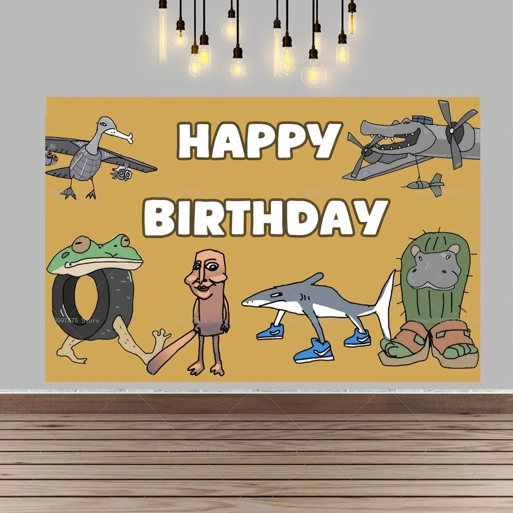 Brainrot Fødselsdagsbaggrund