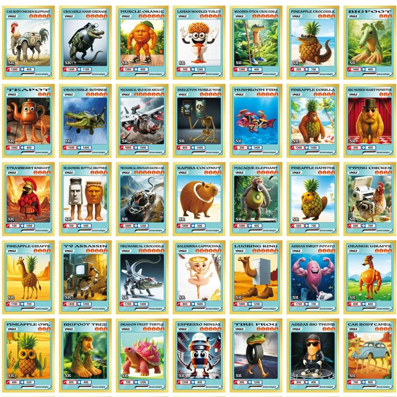 150 stykker Italian Brainrot Kort