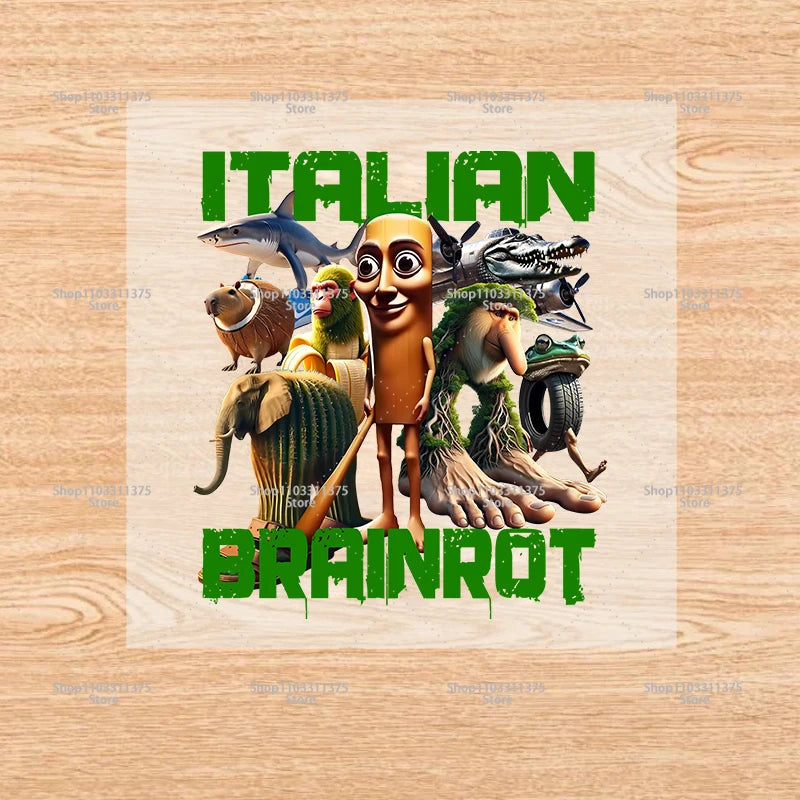 Brainrot Iron-On Patches