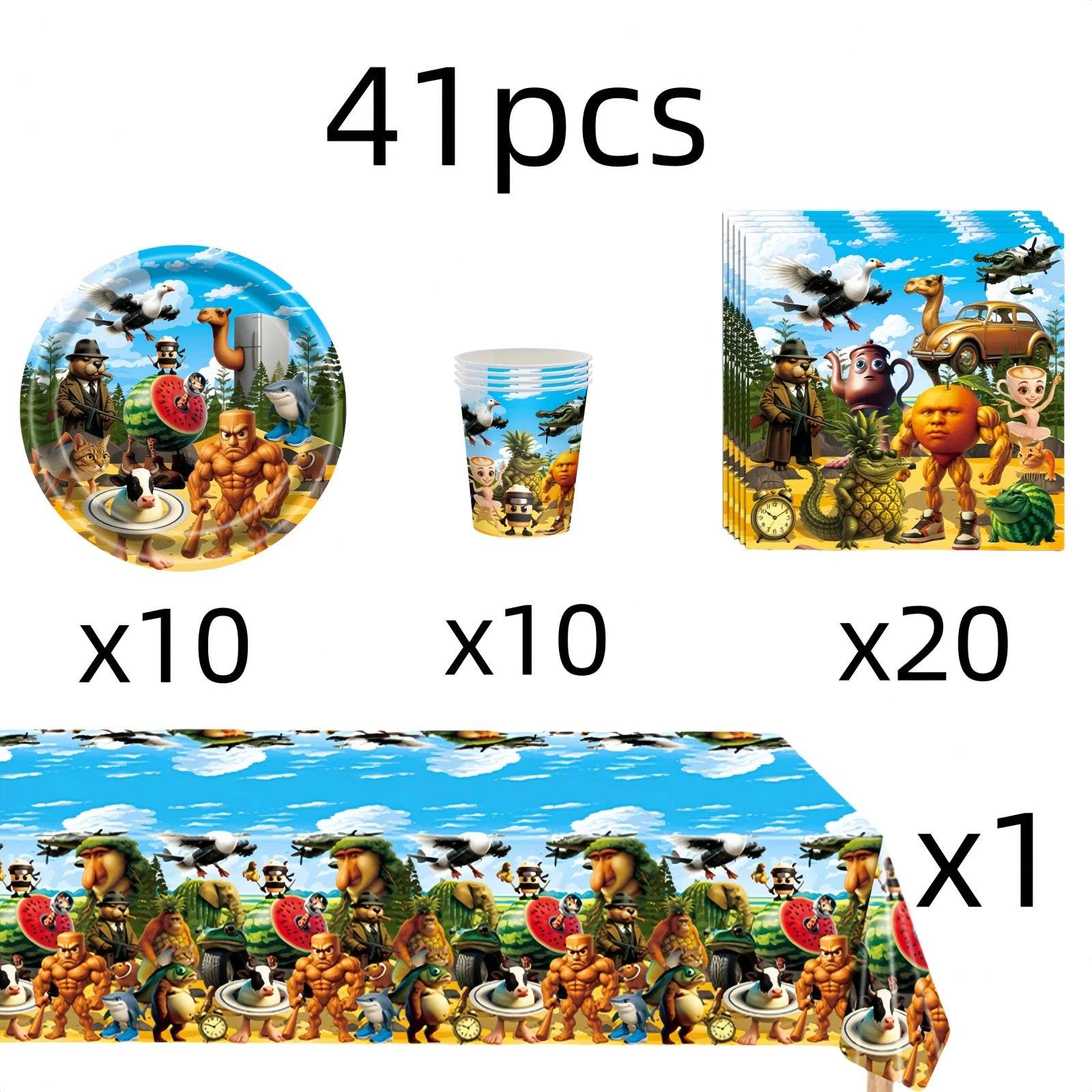 Brainrot Fødselsdagspynt