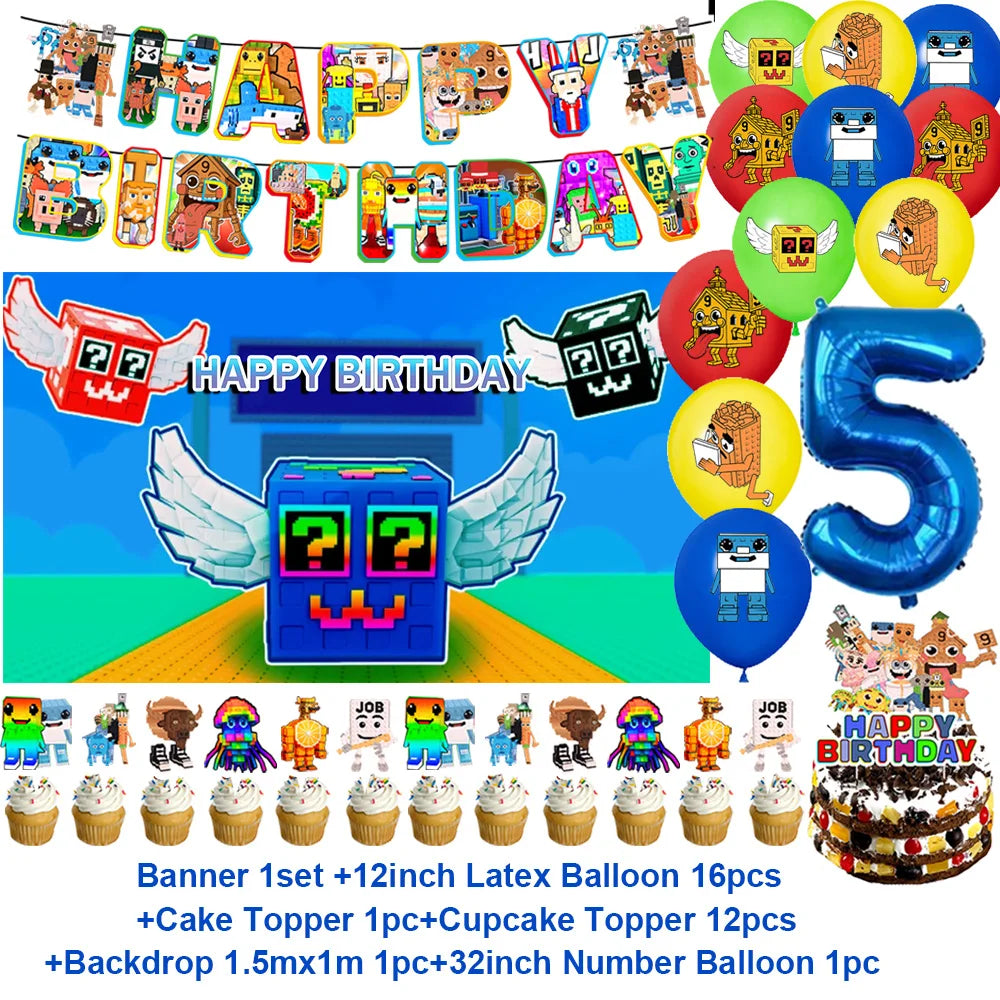 Steal A Brainrot Fødselsdagsdekoration