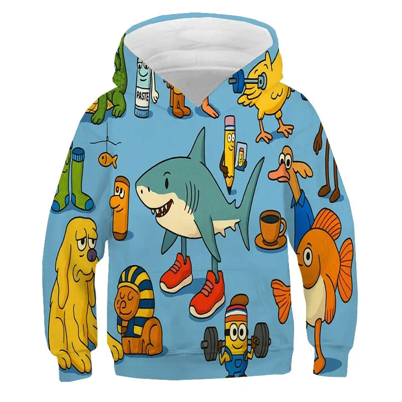 Brainrot Hoodie Børn –  Hættetrøje