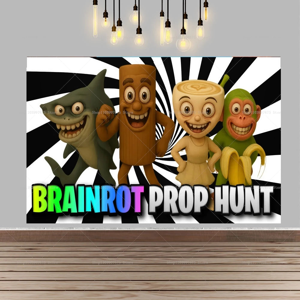 Brainrot Fødselsdagsbaggrund