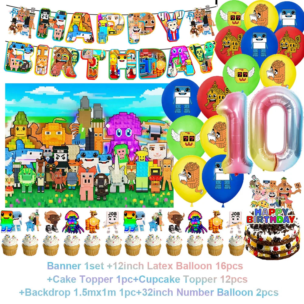 Steal A Brainrot Fødselsdagsdekoration