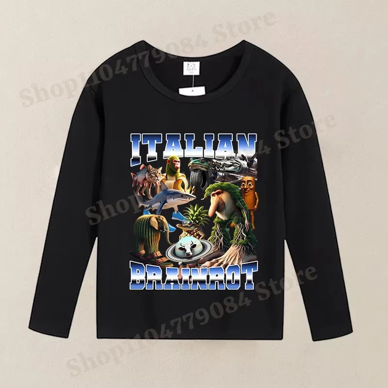 Brainrot Langærmet T-shirt