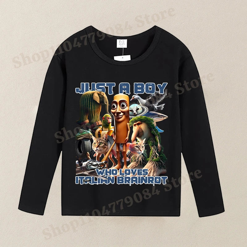 Brainrot Langærmet T-shirt