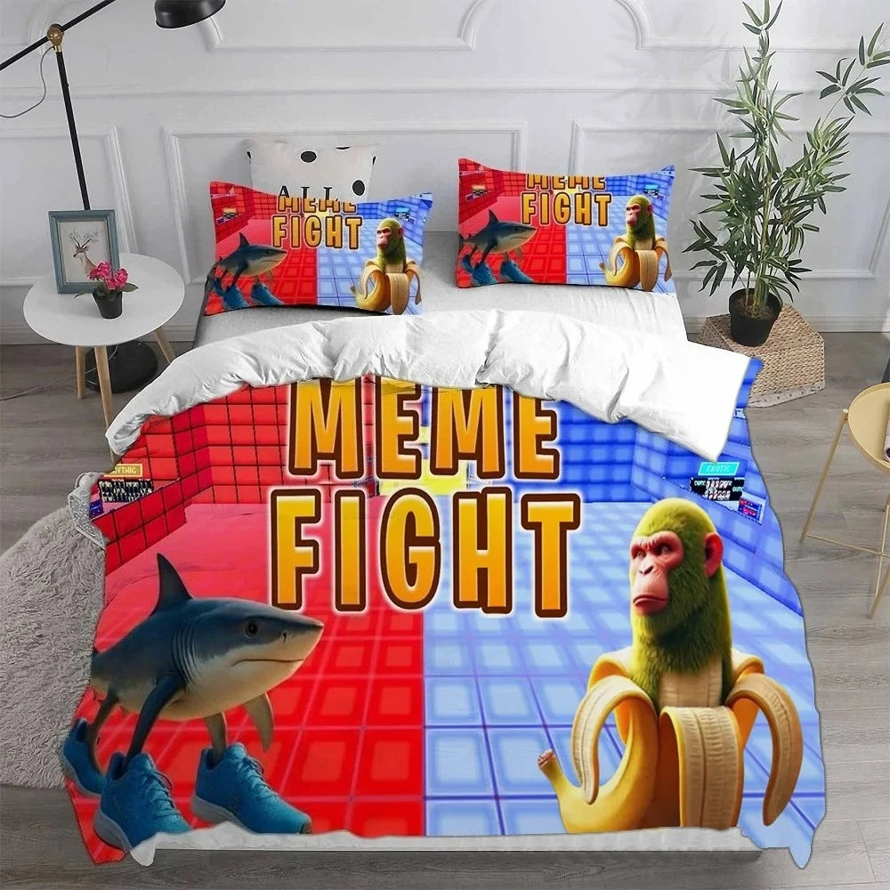 Italien Brainrot Sengetøj – Dynebetræk og Pudebetræk til Børn