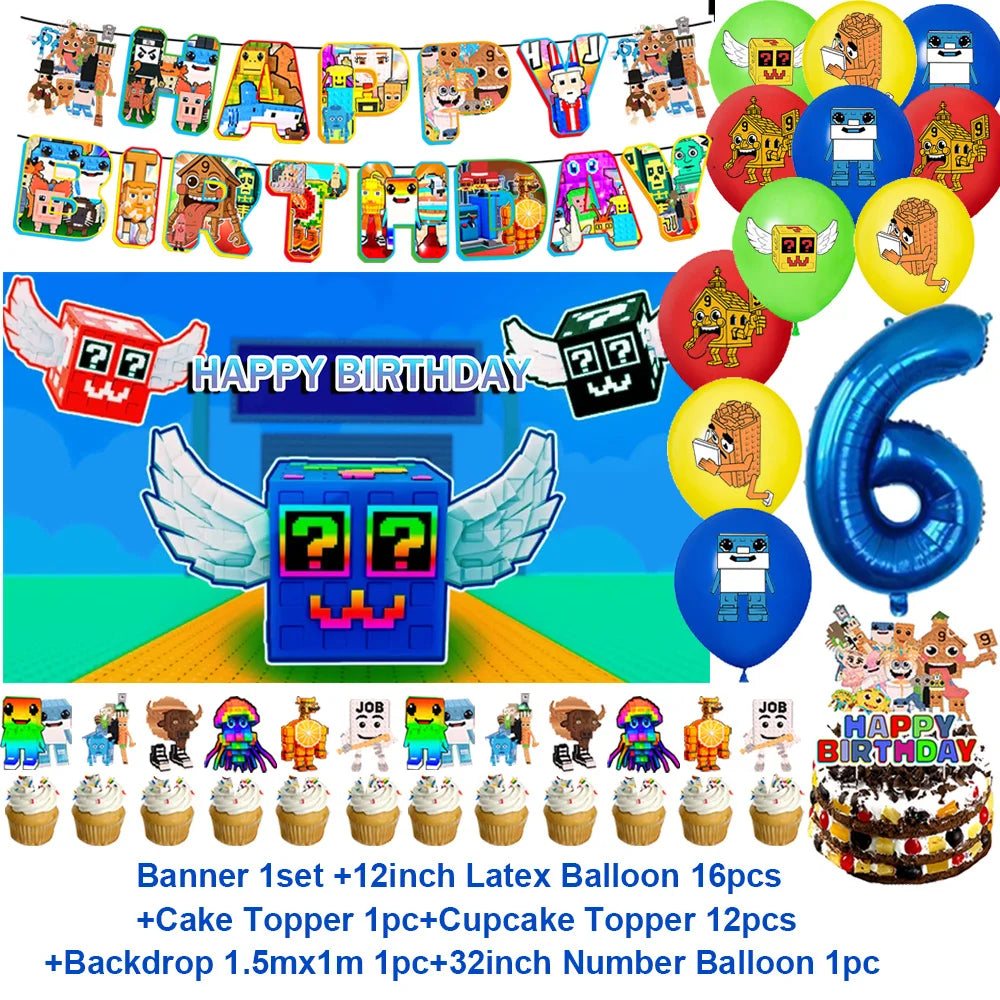 Steal A Brainrot Fødselsdagsdekoration