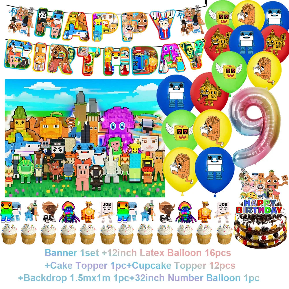 Steal A Brainrot Fødselsdagsdekoration