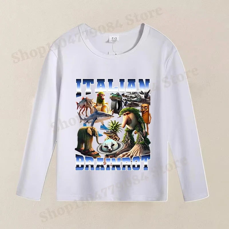 Brainrot Langærmet T-shirt