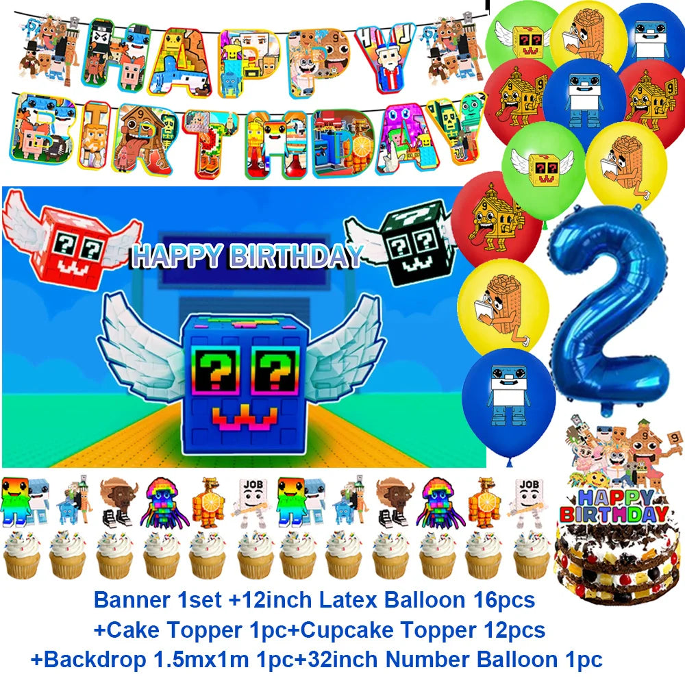 Steal A Brainrot Fødselsdagsdekoration