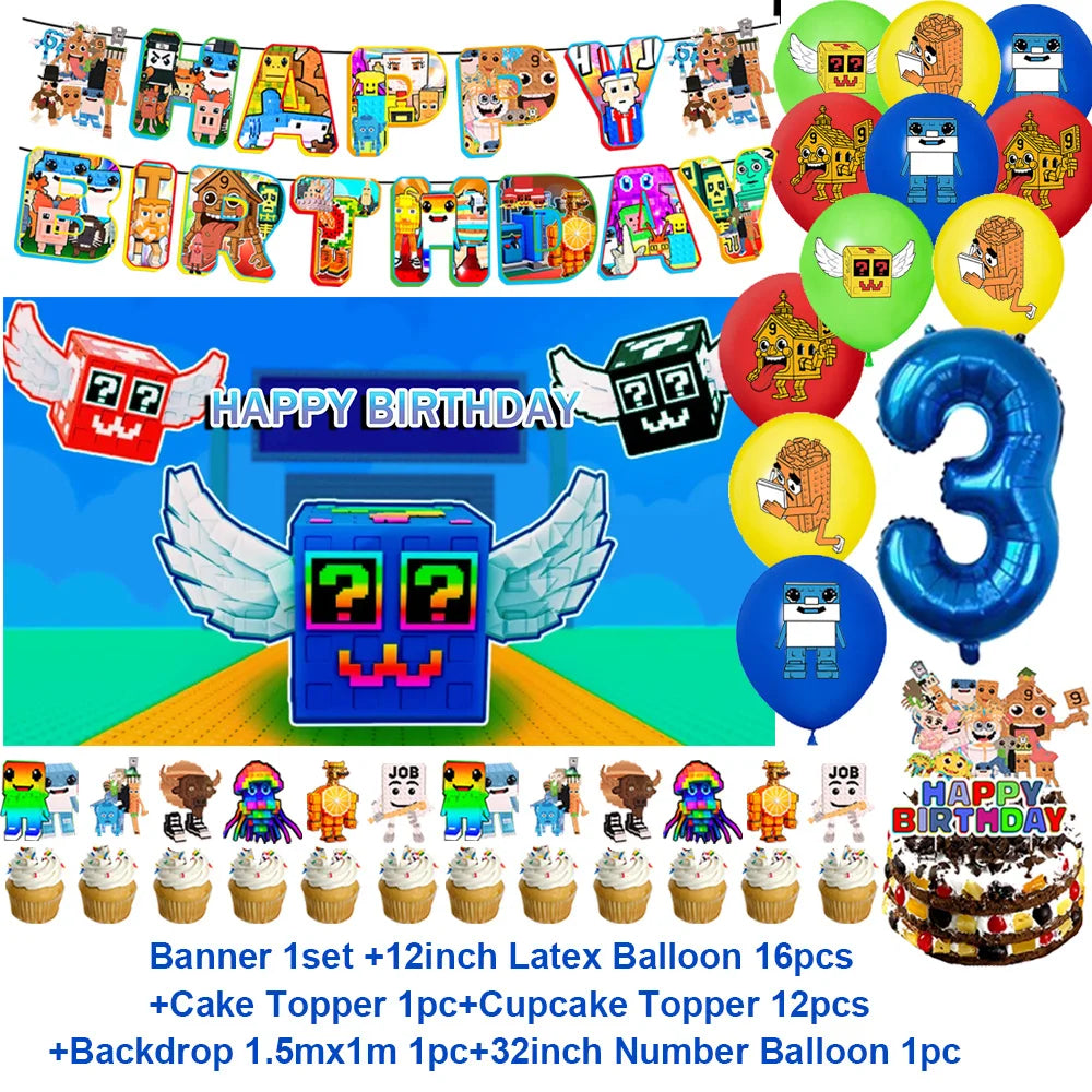 Steal A Brainrot Fødselsdagsdekoration