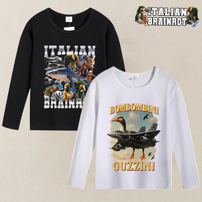 Brainrot Langærmet T-shirt