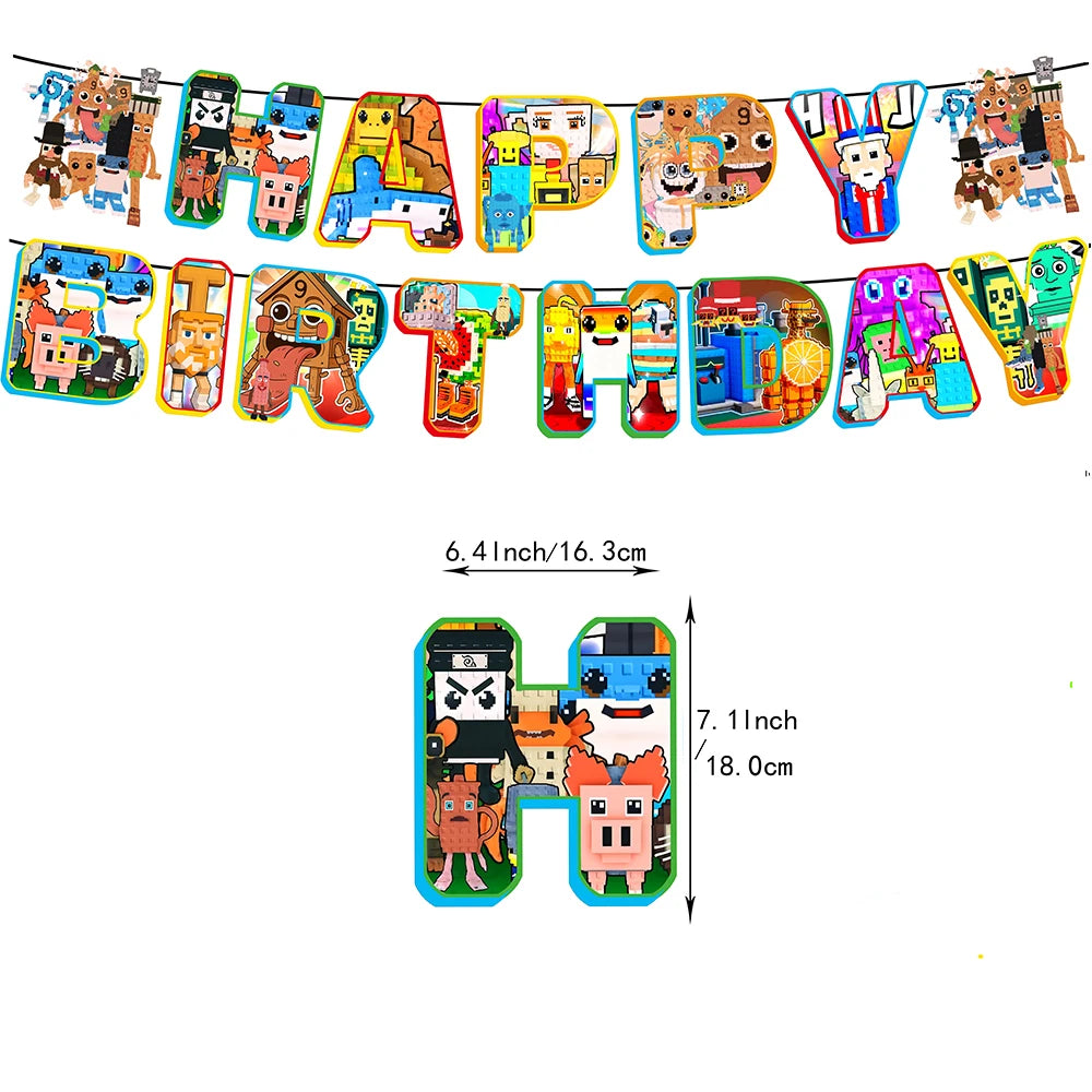 Steal A Brainrot Fødselsdagsdekoration