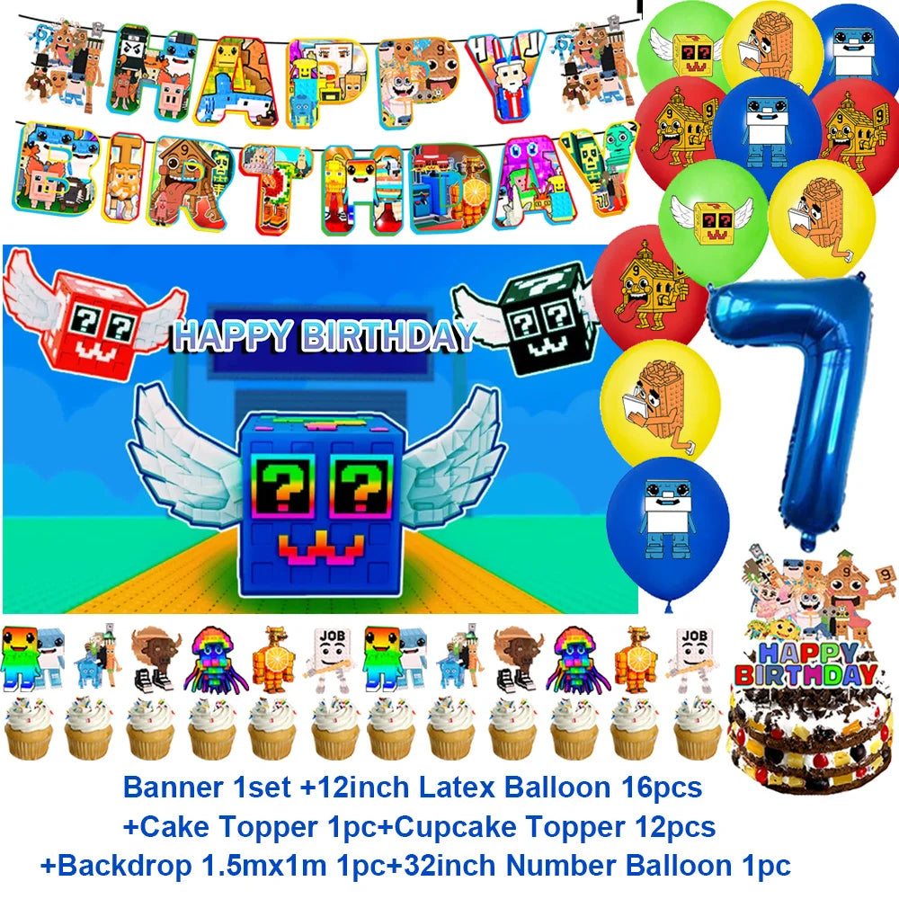 Steal A Brainrot Fødselsdagsdekoration