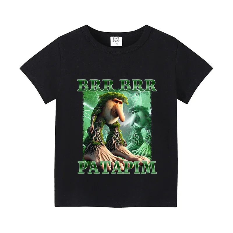 Brainrot T-shirt Børn – Alle de Sjove Karakterer