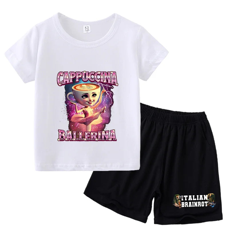Italien brianrot shorts og t-shirts