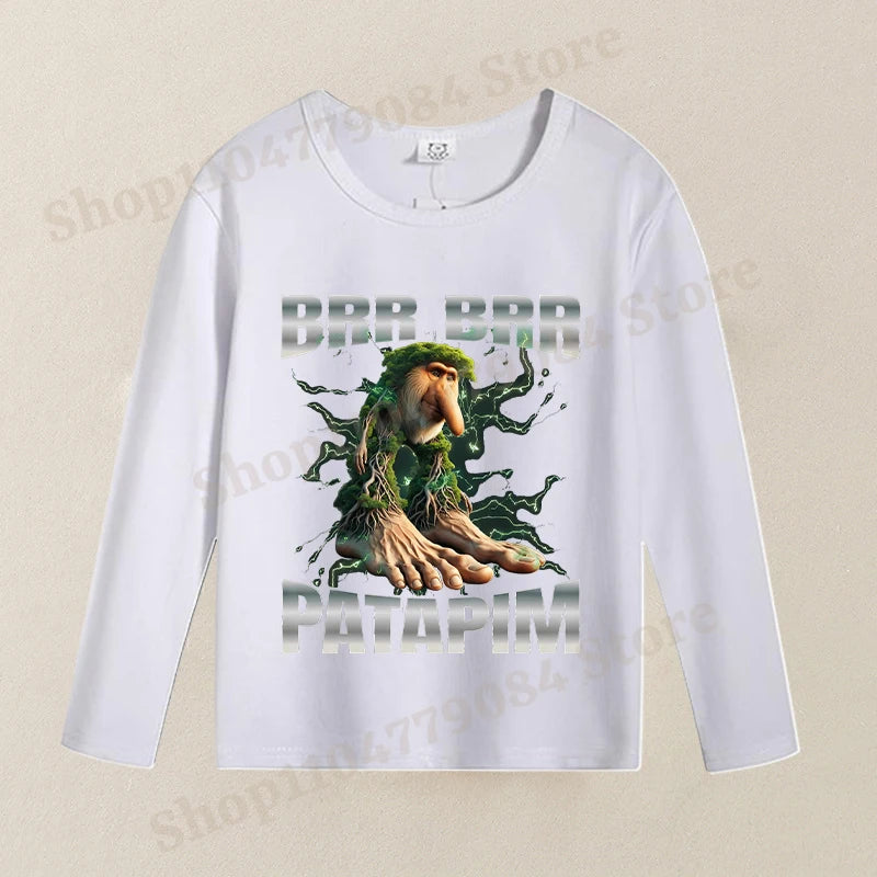 Brainrot Langærmet T-shirt