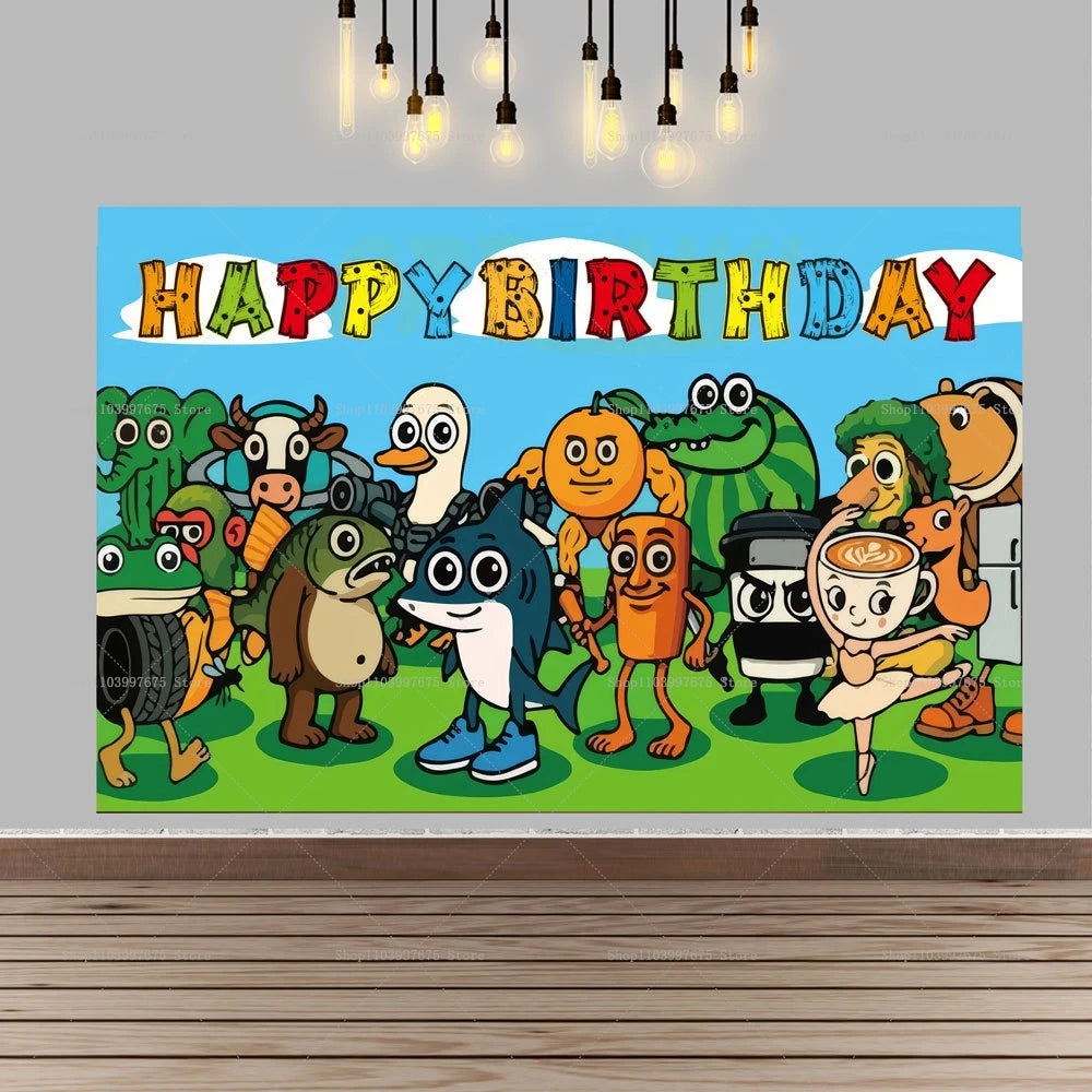 Brainrot Fødselsdagsbaggrund