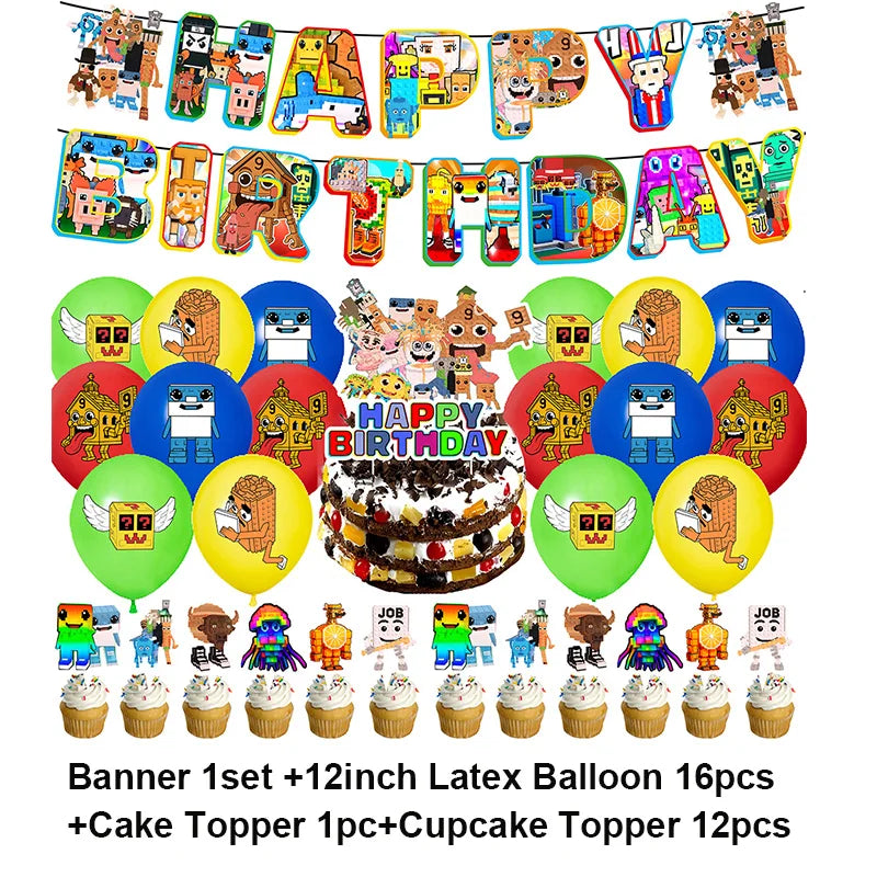 Steal A Brainrot Fødselsdagsdekoration